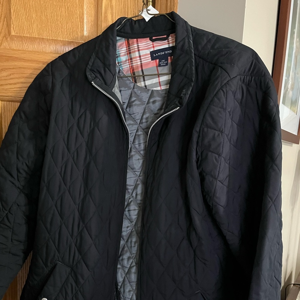 Lands end light weight quilted barn jacket